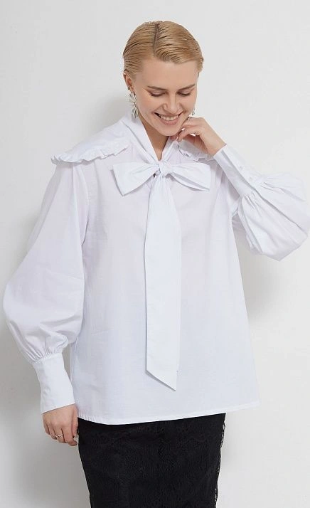 Блуза с воротником аскот GRIOL