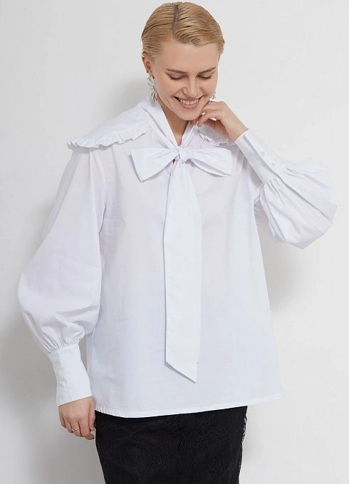 Блуза с воротником аскот GRIOL