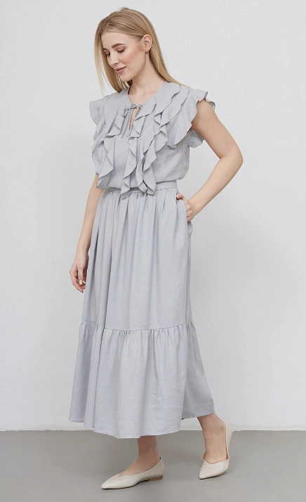  GRIOL. Платье жен. 363423А.11312.7300N Светло-серый 