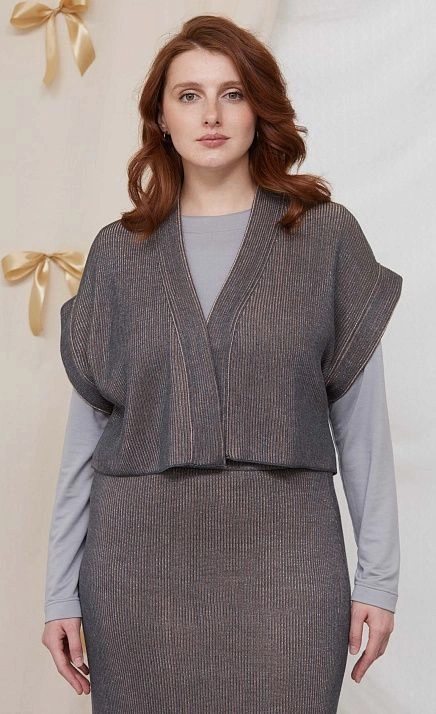  GRIOL. Жакет жен. 380094.33303.0805S Т.серый 