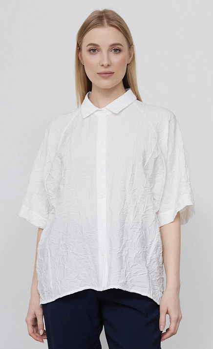 Рубашка из жатой вискозы  GRIOL