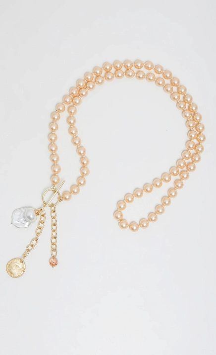  GRIOL. Колье Три сестры 1 Бежевый 