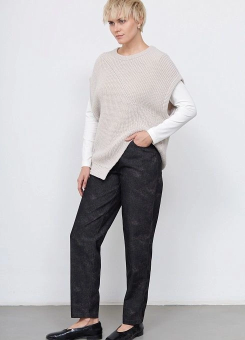 Брюки жен. 320351.6_312.7473О Темно-серый меланж  (3)