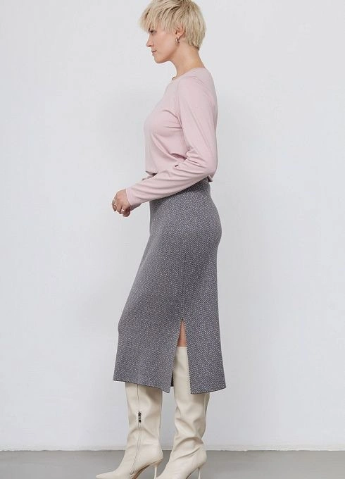 Юбка жен. 350105.33303.7901YF Серый  (4)