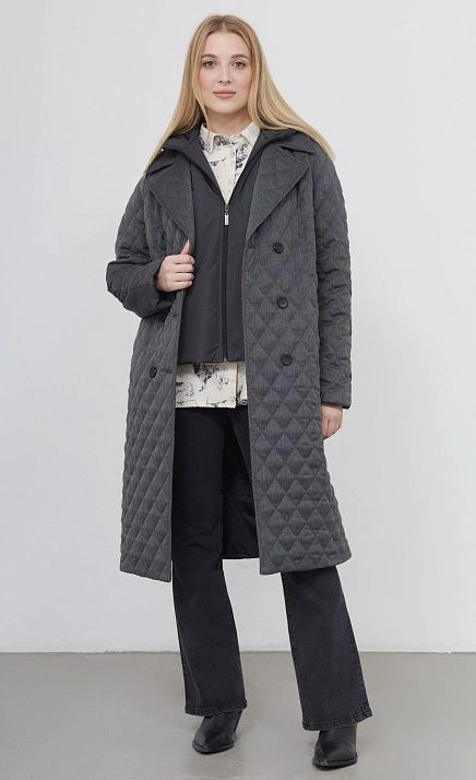  GRIOL. Пальто жен. 534094.11208.8100N Темно-серый 