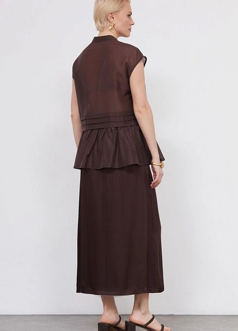 Юбка жен. 350065Б.03312.1100N Шоколадный (4)