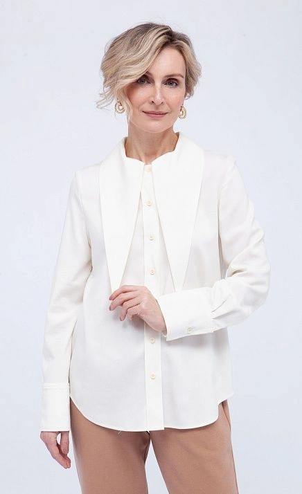 Блузка с акцентным воротником GRIOL