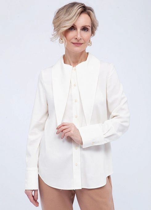 Блузка с акцентным воротником GRIOL