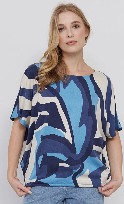 Блузка из вискозы на резинке GRIOL