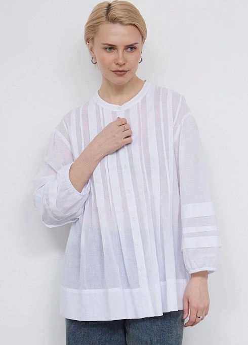 Блузка оверсайз с защипами GRIOL