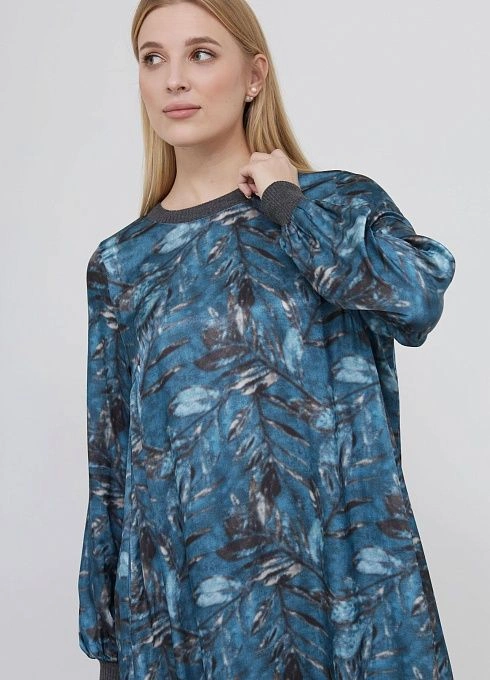 Платье жен. 360302ГМот.03312.8677F серо-голубой  (1)