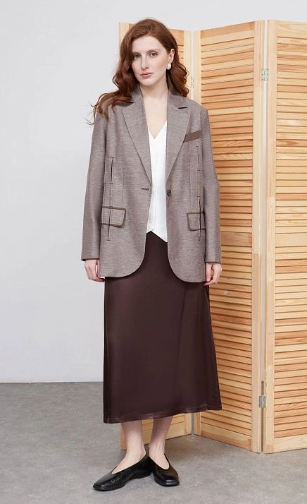  GRIOL. Жакет жен. 378376А.11312.0600M Кофейный 