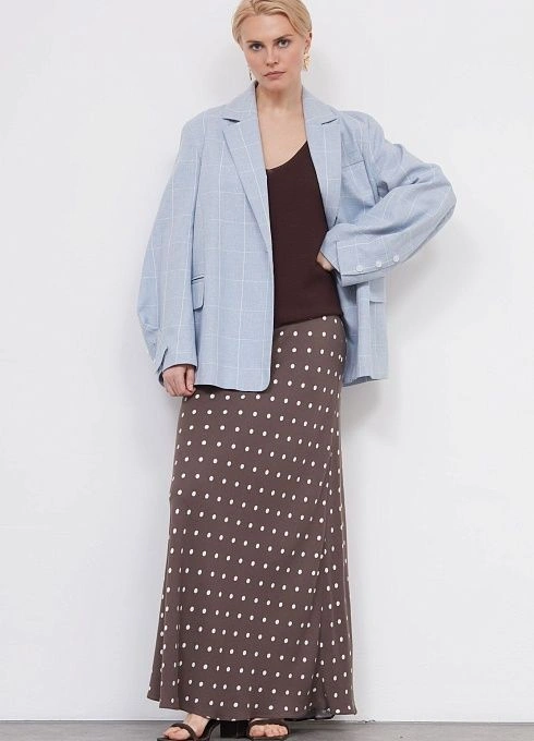 Юбка жен. 358350.11312.1107D Шоколадно-молочный (5)