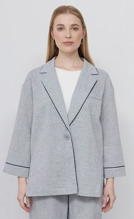 GRIOL. Жакет жен. 378103.11312.8096M Голубой меланж GRIOL GRIOL. Жакет жен. 378103.11312.8096M Голубой меланж