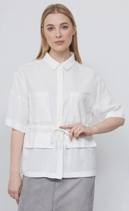 Рубашка оверсайз комбинированная GRIOL