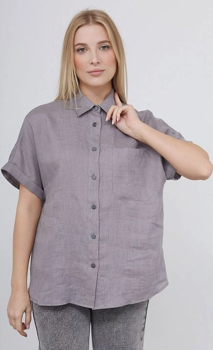 Рубашка oversize льняная GRIOL Рубашка oversize льняная GRIOL