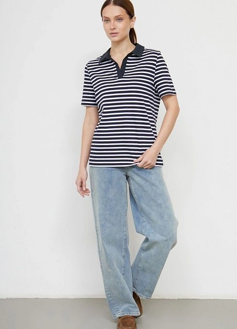 Джемпер жен. 311009К.6_313.0298S Бело-синий (2)