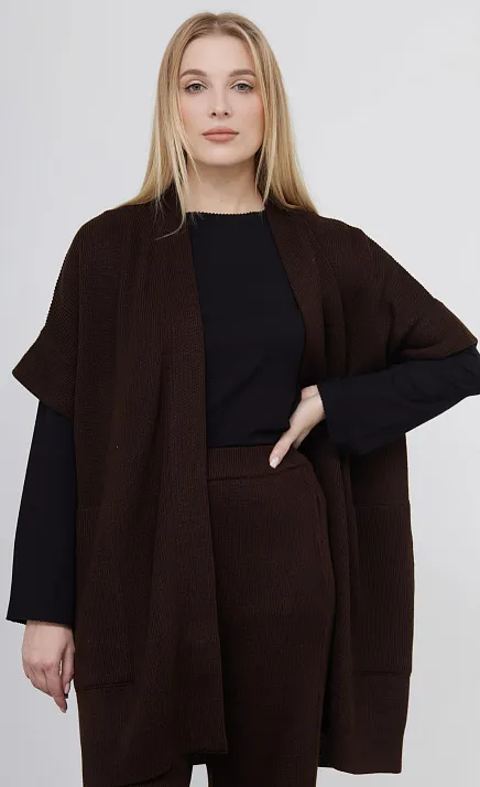  GRIOL. Жилет жен. 380089.33303.1100N Коричневый 