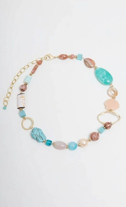  GRIOL. Колье Летучий корабль 3 Бирюзовый 