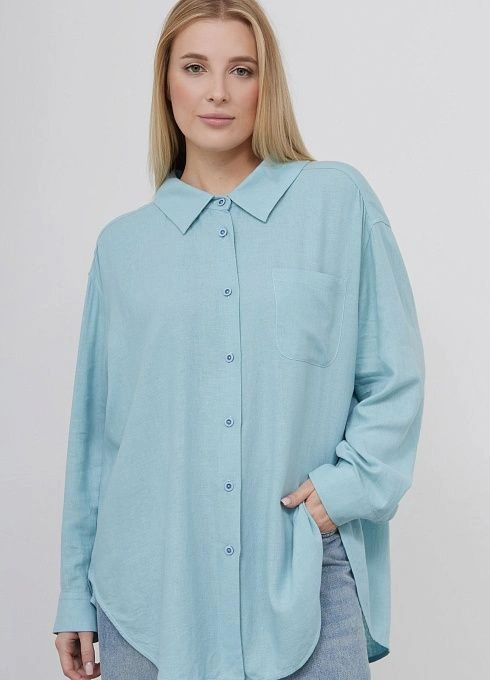 Рубашка изо льна и хлопка GRIOL