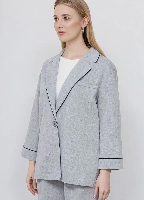 Жакет жен. 378103.11312.8096M Голубой меланж  (3)