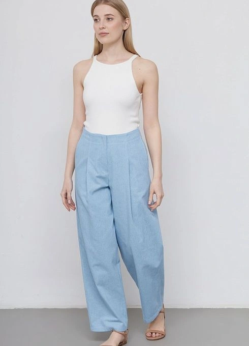 Брюки жен. 324427.11312.1600N Голубой  (5)