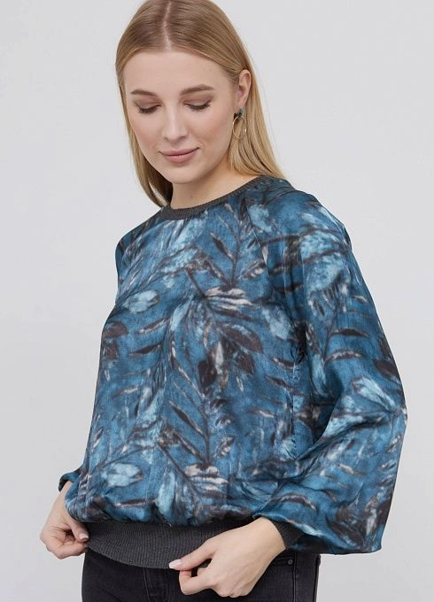 Блуза жен. 310903Т.03312.8677F серо-голубой  (5)