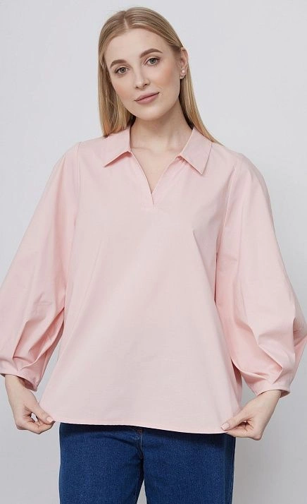 Блуза оверсайз из хлопка GRIOL