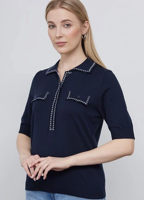 Джемпер жен. 310480.33303.9602N Т.синий  (4)