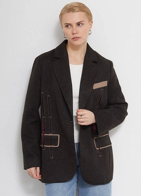  GRIOL. Жакет жен. 378376.11313.8211M Коричневый GRIOL