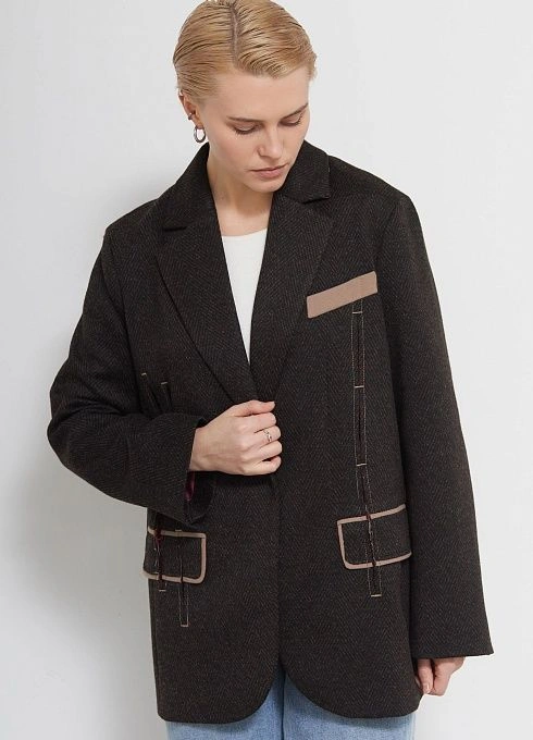 Жакет жен. 378376.11313.8211M Коричневый (4)