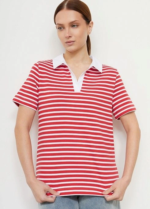 Джемпер жен. 311009К.6_313.0245S Бело-красный (6)