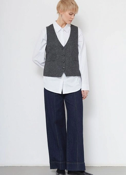 Жилет жен. 388239А.11312.8201M Серый меланж (3)