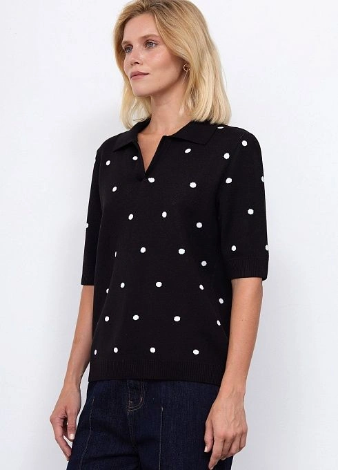 Джемпер жен. 310447.33303.8202D Чёрно-белый  (3)