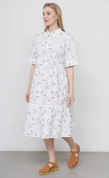  GRIOL. Платье жен. 367602Г.11312.0295A Белый 