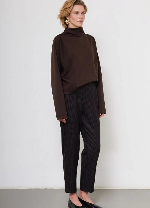 Брюки жен. 320326Б.03312.1199P коричневыйчерный (3)