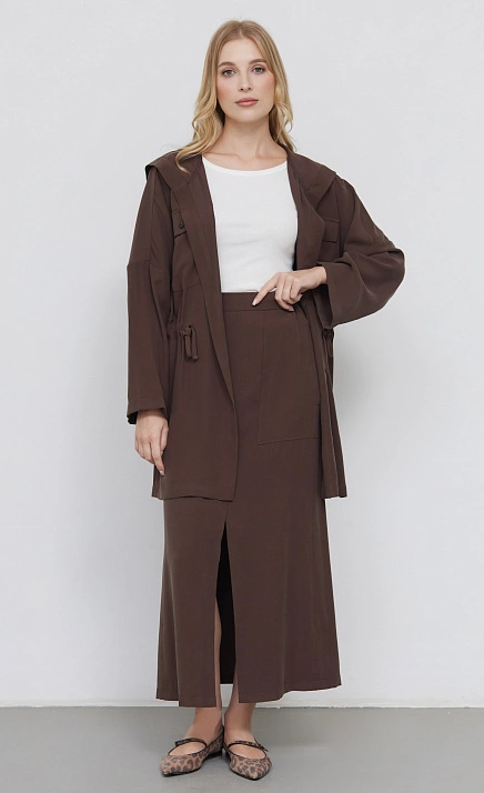  GRIOL. Юбка жен. 350068.6_312.1100N Коричневый 