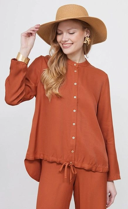 Блузка оверсайз из вискозы GRIOL