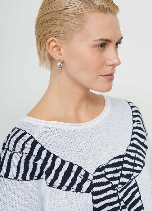 Джемпер жен. 310558.33303.9601S Сине-белый  (1)
