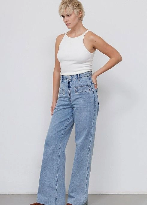 Брюки жен. 320208.26304.1600N Голубой  (3)