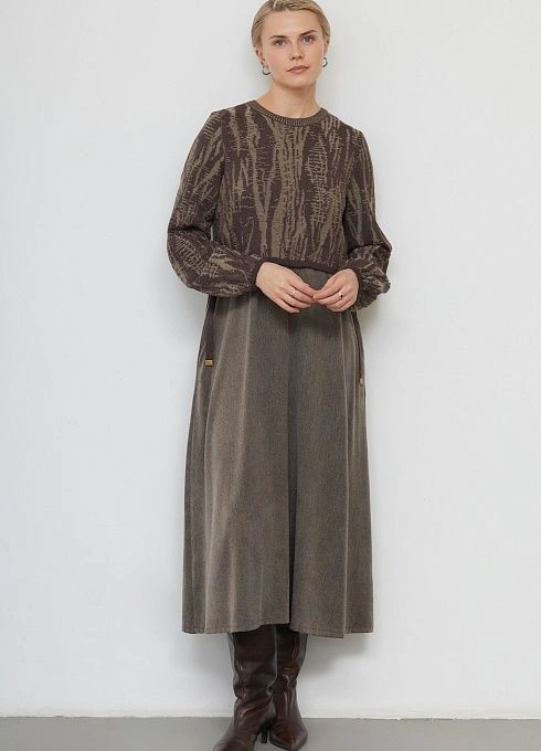  GRIOL. Платье жен. 360271.33312.3406YM Темно-бежевый GRIOL