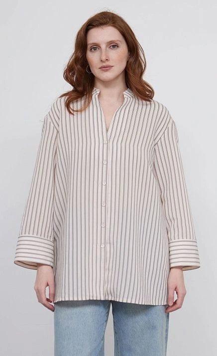 Блузка оверсайз в полоску GRIOL