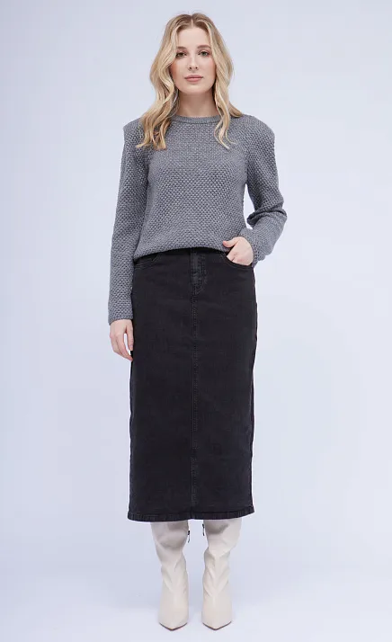  GRIOL. Юбка жен. 350106.26304.7700N Тёмно-серый 