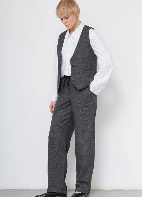 Брюки жен. 324259.11312.8201M Серый меланж (2)