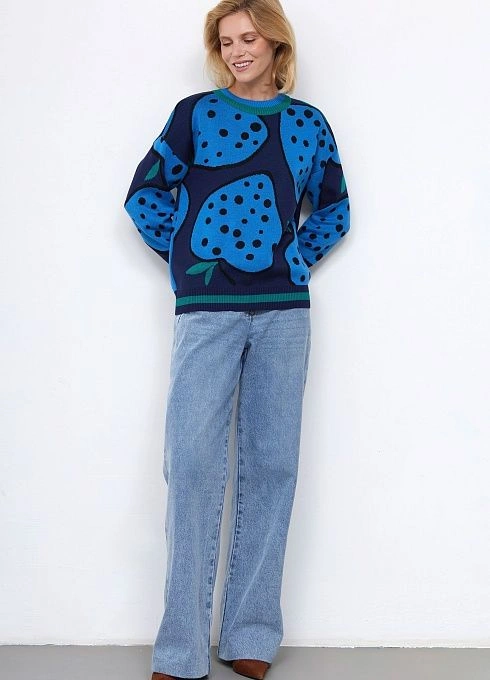 Джемпер жен. 310510.33303.8788V Т.синий  (2)_