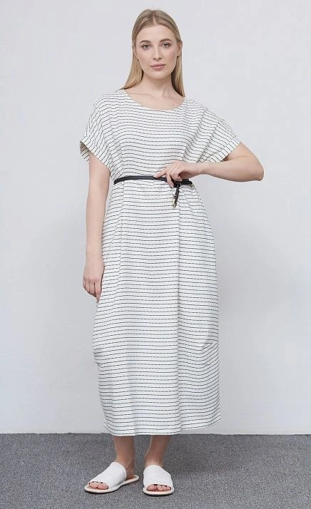  GRIOL. Платье жен. 360289Т.6_312.0799S белый/темно-синий 