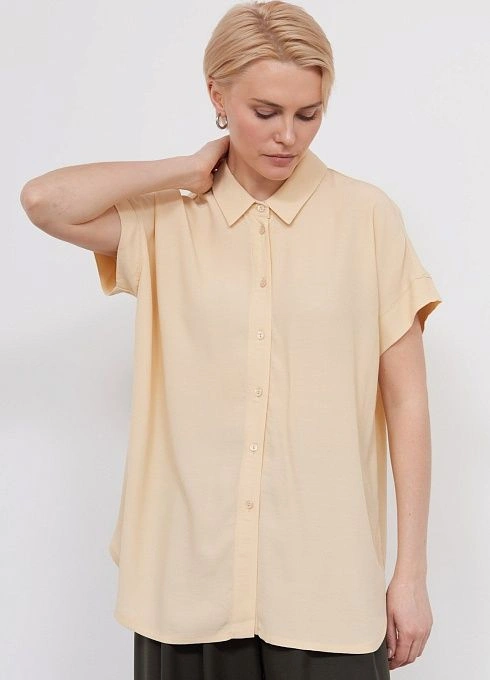 Блузка оверсайз из крепа GRIOL