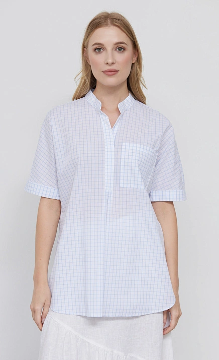 Рубашка удлиненная в клетку GRIOL
