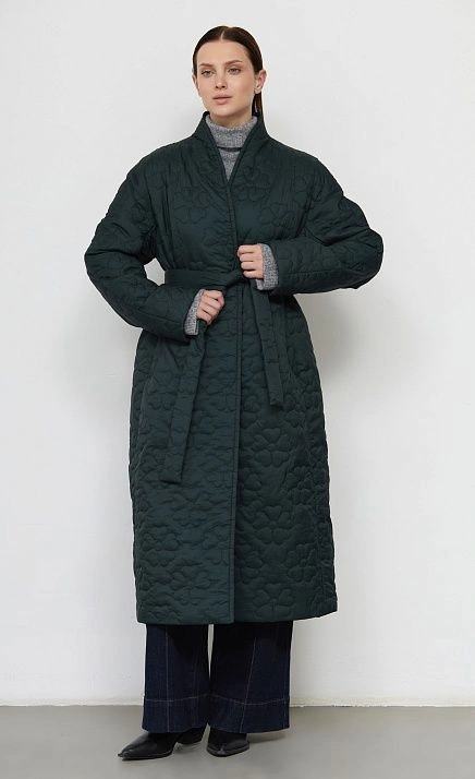  GRIOL. Пальто жен. 534528.11209.1400F Изумрудный 