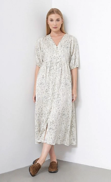  GRIOL. Платье жен. 367917.11312.0781F Молочно-графитовый 